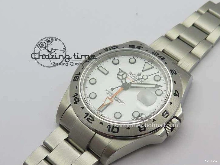MiroTime 0412 Explorer II 42mm 216570 1:1 Noob Best Edition White Dial A3187 (Correct Hand Stack) Sophisticated 3837
